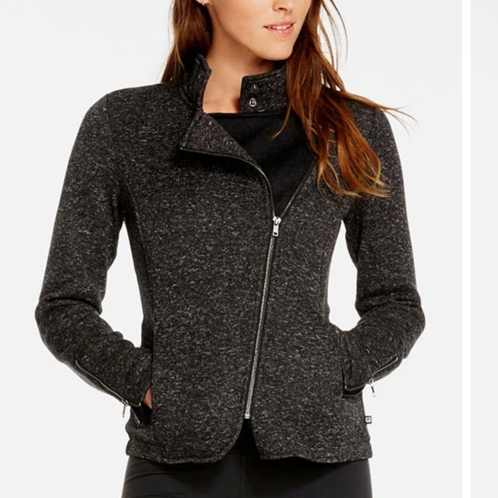 Fabletics Nwot (M) Grey Zip Jacket - image 2